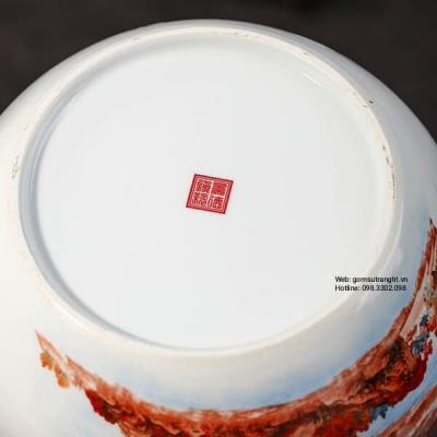 ANG THẢ CÁ THẢ HOA TRỒNG SEN CẢNH HỌA TIẾT SƠN THỦY